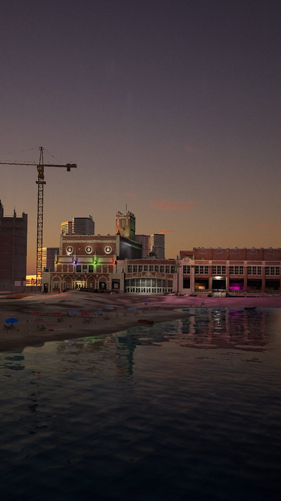 Cinematic Unreal Engine reconstruction of the Asbury Park boardwalk